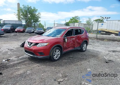 2015 Nissan Rogue Sv from USA, damaged, VIN KNMAT2MV3FP549740